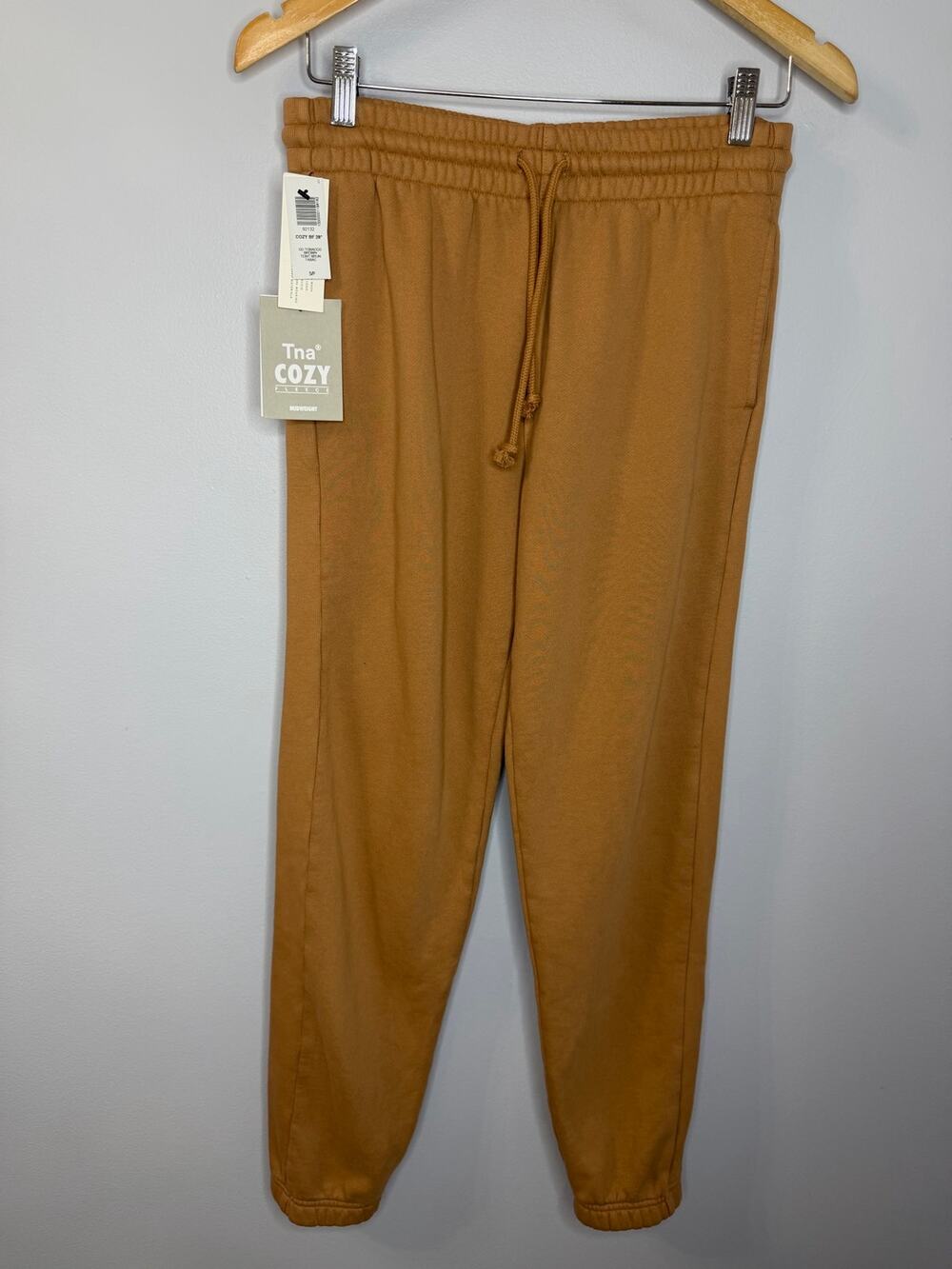 Aritzia Tna Cozy Fleece Midweight Sweatpants Go Tobacco Brown Women's S New